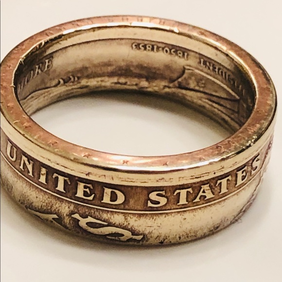 One dollar gold color coin ring. - Picture 2 of 8